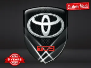 Toyota Stickers Résine Qualité Perso Badges Auto Supérieurs